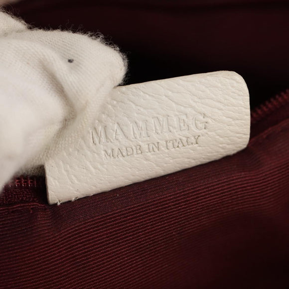 BVLGARI Logo Mania Tote Bag Canvas Leather Beige Silver Auth 158698