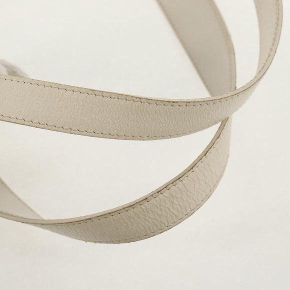 BVLGARI Logo Mania Tote Bag Canvas Leather Beige Silver Auth 158698