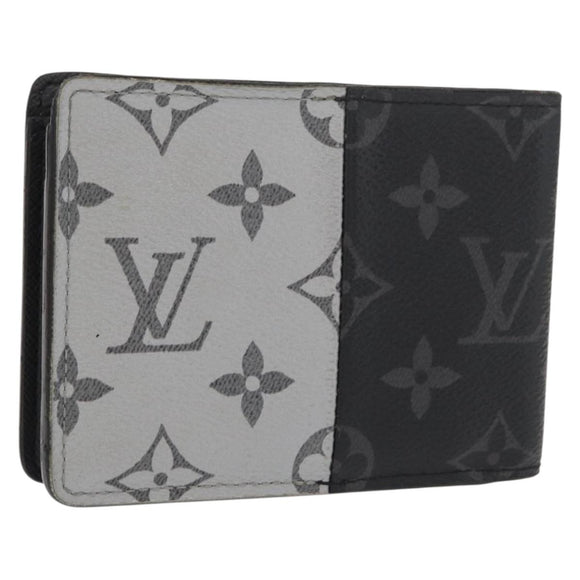 LOUIS VUITTON Monogram Eclipse Split Portefeuille Multipull Wallet M63025 158699