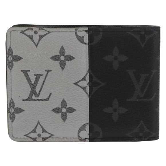 LOUIS VUITTON Monogram Eclipse Split Portefeuille Multipull Wallet M63025 158699