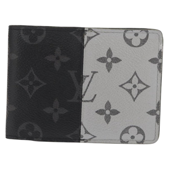 LOUIS VUITTON Monogram Eclipse Split Portefeuille Multipull Wallet M63025 158699