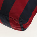 PRADA Tote Bag Nylon 2way Red Navy gold Auth 158700-19