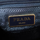 PRADA Tote Bag Nylon 2way Red Navy gold Auth 158700-21