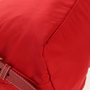PRADA Backpack Nylon Red Gold Auth 158701V-19
