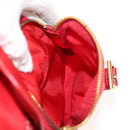 PRADA Backpack Nylon Red Gold Auth 158701V-25