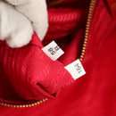 PRADA Backpack Nylon Red Gold Auth 158701V-10