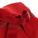 PRADA Backpack Nylon Red Gold Auth 158701V-7