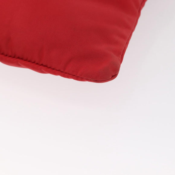 PRADA Shoulder Bag Nylon Red Auth 158704