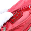 PRADA Shoulder Bag Nylon Red Auth 158704-19