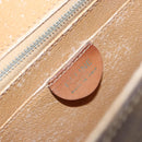 CELINE Macadam Canvas Hand Bag PVC Leather 2way Brown Gold Auth 158705-21