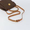 CELINE Macadam Canvas Hand Bag PVC Leather 2way Brown Gold Auth 158705-8