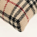 BURBERRY Nova Check Tote Bag Wool Beige Auth 158707V-18