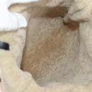 BURBERRY Nova Check Tote Bag Wool Beige Auth 158707V-11