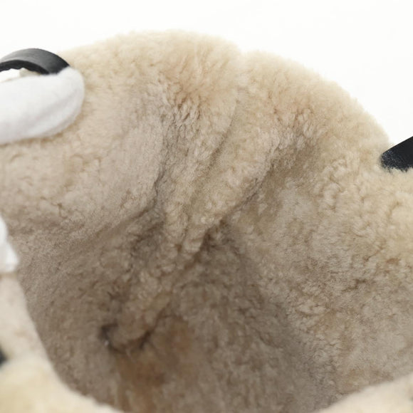 BURBERRY Nova Check Tote Bag Wool Beige Auth 158707V