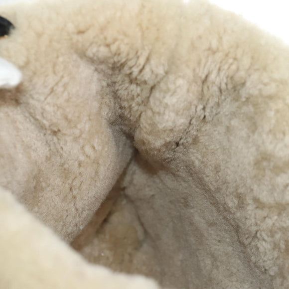 BURBERRY Nova Check Tote Bag Wool Beige Auth 158707V