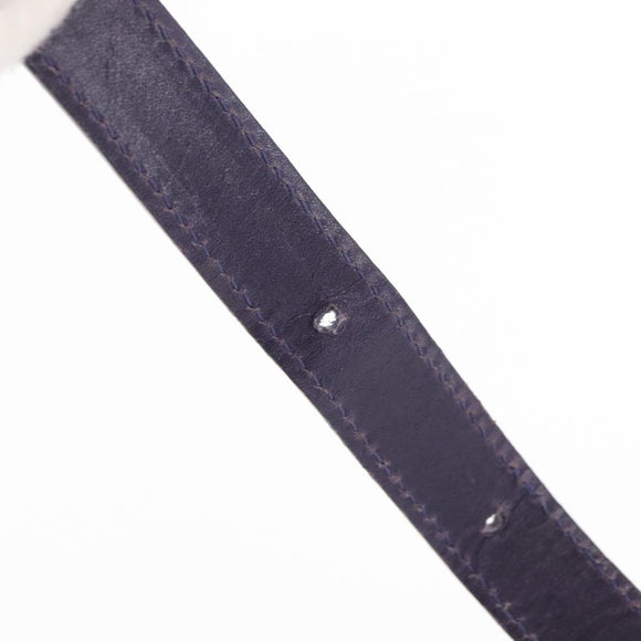 Salvatore Ferragamo Gancini Tote Bag Leather 2way Purple Gold Auth 158711