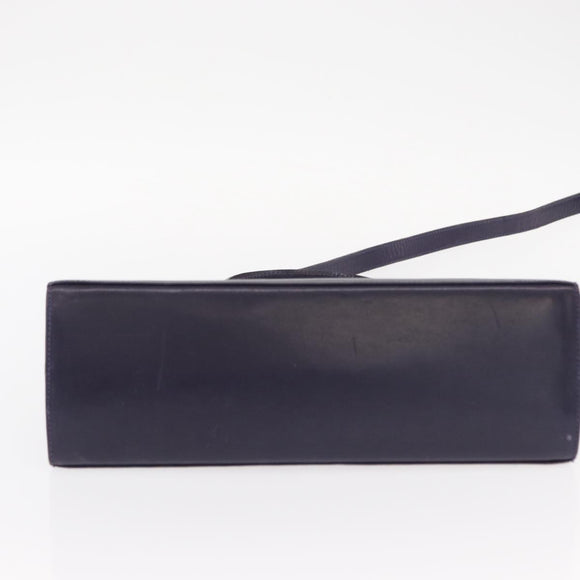 Salvatore Ferragamo Gancini Tote Bag Leather 2way Purple Gold Auth 158711