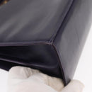 Salvatore Ferragamo Gancini Tote Bag Leather 2way Purple Gold Auth 158711-10