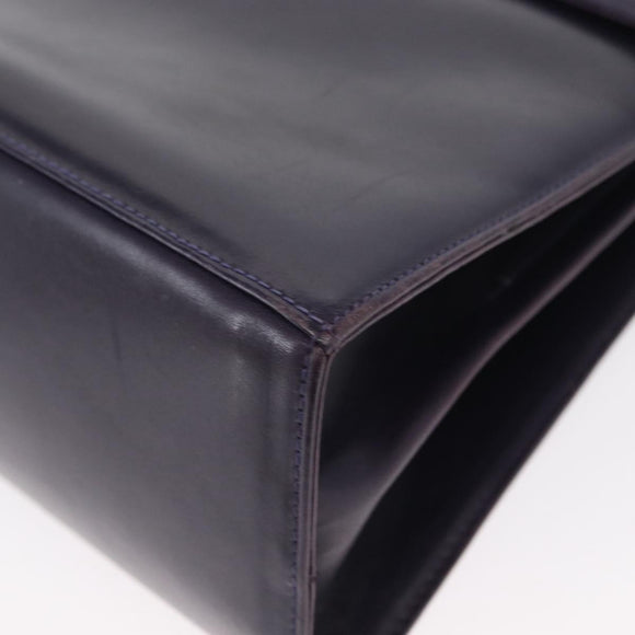 Salvatore Ferragamo Gancini Tote Bag Leather 2way Purple Gold Auth 158711