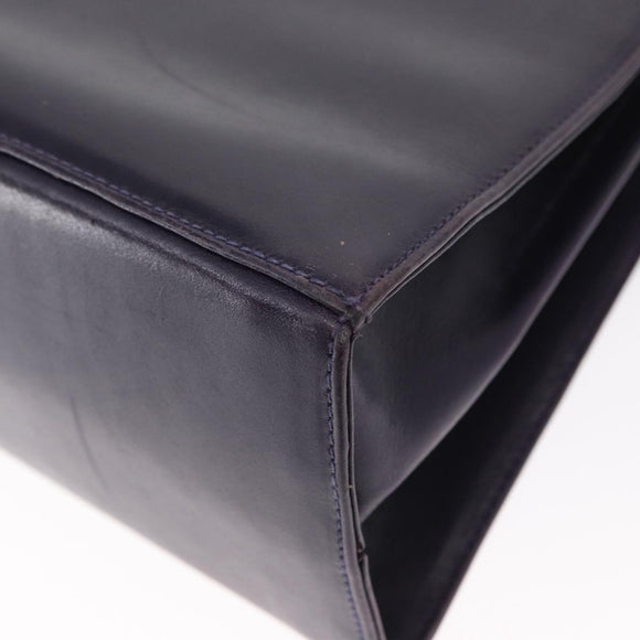 Salvatore Ferragamo Gancini Tote Bag Leather 2way Purple Gold Auth 158711