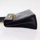 Salvatore Ferragamo Gancini Tote Bag Leather 2way Purple Gold Auth 158711-4