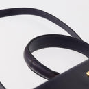 Salvatore Ferragamo Gancini Tote Bag Leather 2way Purple Gold Auth 158711-14