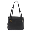 Salvatore Ferragamo Gancini Tote Bag Leather Black Gold Auth 158712-1