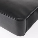 Salvatore Ferragamo Gancini Tote Bag Leather Black Gold Auth 158712-13
