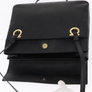 Salvatore Ferragamo Gancini Tote Bag Leather Black Gold Auth 158712-15