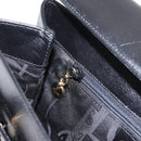 Salvatore Ferragamo Gancini Tote Bag Leather Black Gold Auth 158712-20