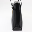 Salvatore Ferragamo Gancini Tote Bag Leather Black Gold Auth 158712-4