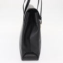 Salvatore Ferragamo Gancini Tote Bag Leather Black Gold Auth 158712-5