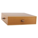 HERMES Large Desk Box Wood Beige Auth 158716M-1