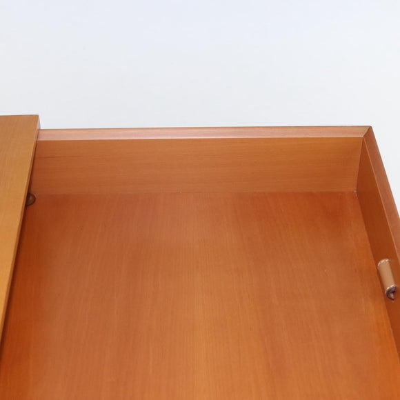 HERMES Large Desk Box Wood Beige Auth 158716M