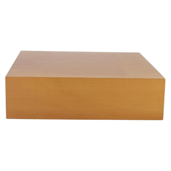 HERMES Large Desk Box Wood Beige Auth 158716M