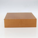 HERMES Large Desk Box Wood Beige Auth 158716M-4