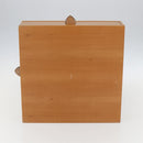 HERMES Large Desk Box Wood Beige Auth 158716M-6