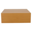 HERMES Desk Box Medium Wood Beige Auth 158717M-3