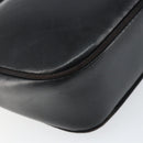 Salvatore Ferragamo Shoulder Bag Leather Black Gold Auth 158721-17
