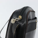 Salvatore Ferragamo Shoulder Bag Leather Black Gold Auth 158721-9