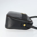 Salvatore Ferragamo Shoulder Bag Leather Black Gold Auth 158721-3
