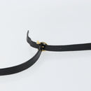 Salvatore Ferragamo Shoulder Bag Leather Black Gold Auth 158721-14