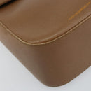Salvatore Ferragamo Hand Bag Leather Brown Gold Auth 158722-11
