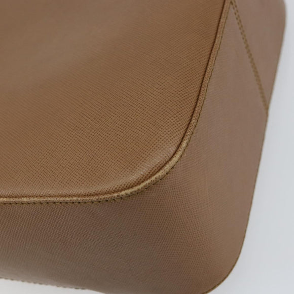 Salvatore Ferragamo Hand Bag Leather Brown Gold Auth 158722