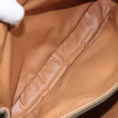 CELINE Macadam Canvas Shoulder Bag PVC Leather Brown Gold Auth 158723-24