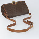 CELINE Macadam Canvas Shoulder Bag PVC Leather Brown Gold Auth 158723-8