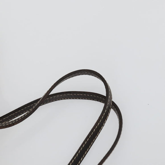 FENDI Zucca Canvas Zucchino Canvas Bag 2 Set Brown Black Orange Auth 158724