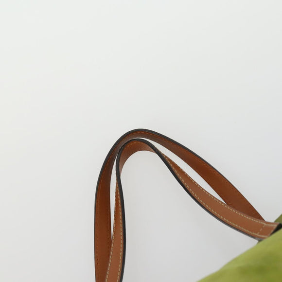 GUCCI GG Crystal Bag Coated Canvas Nylon 2 Set Beige Black Auth 158727