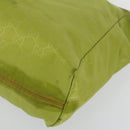 GUCCI GG Crystal Bag Coated Canvas Nylon 2 Set Beige Black Auth 158727-16