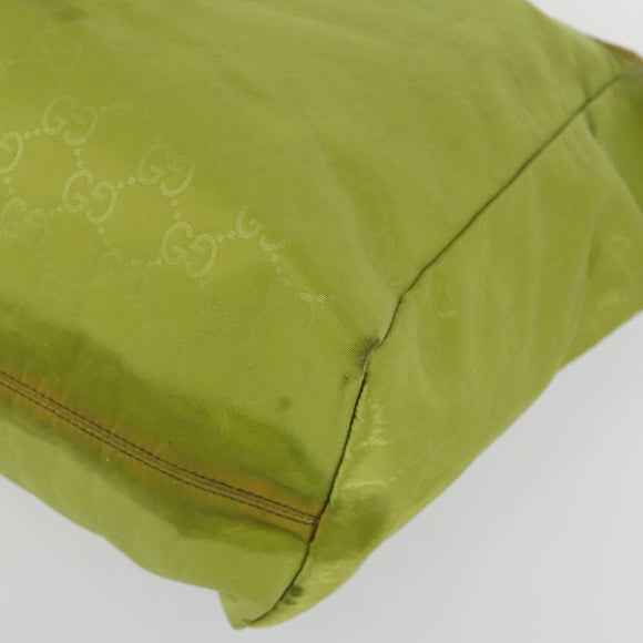 GUCCI GG Crystal Bag Coated Canvas Nylon 2 Set Beige Black Auth 158727